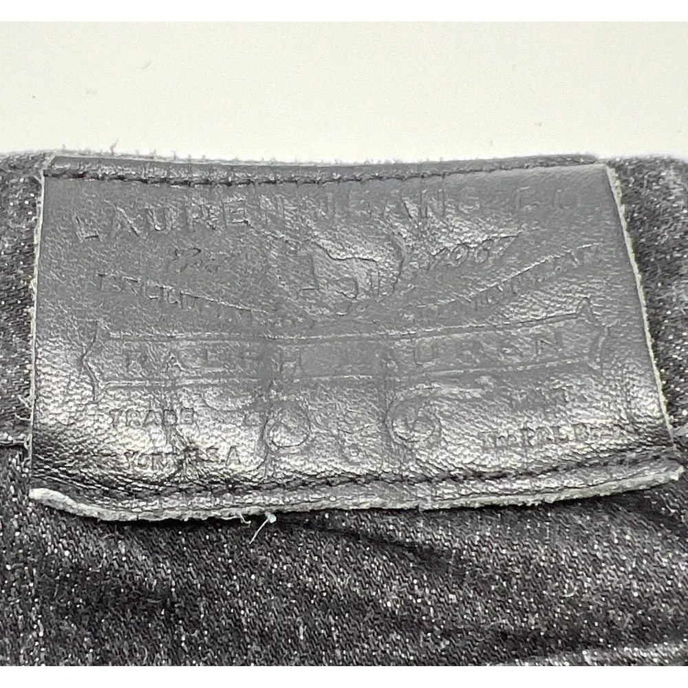 Ralph Lauren Classic Straight Jeans 4 Black Lauren Jeans Co. LRL Denim - Picture 12 of 16